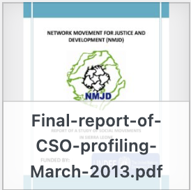 Final report of CSO profiling March 2013