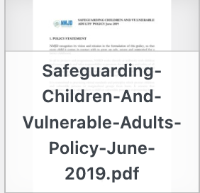 Safeguarding Children And Vulnerable Adults Policy - June 2019 - Cover